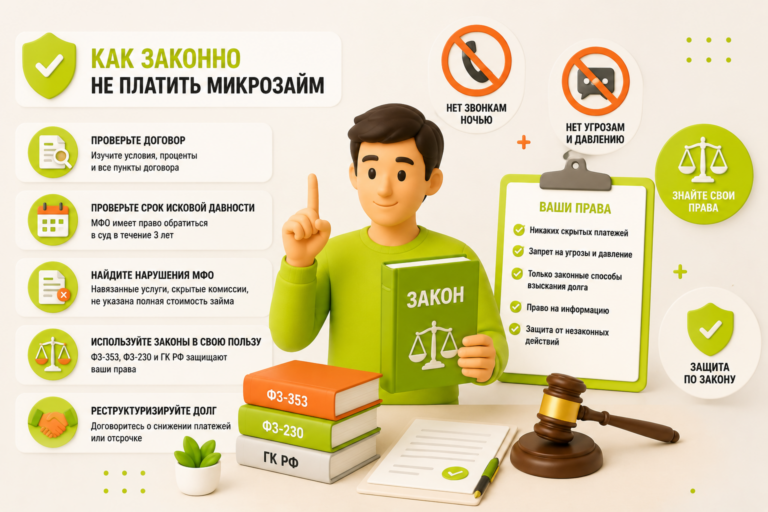 как не платить микрозайм?